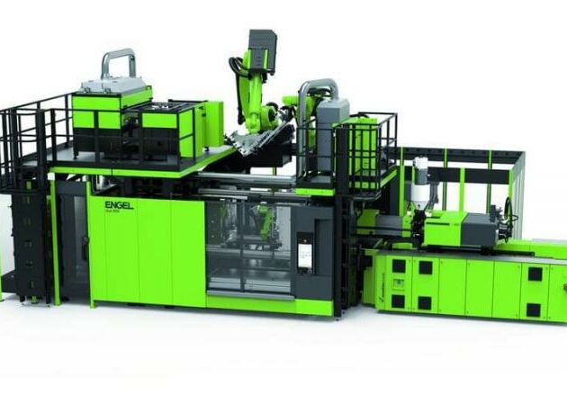 A production cell that uses infrared radiation to heat up and form 3 organic sheets of differing thicknesses