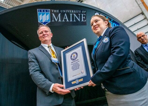 UMaine Composites Center receives three Guinness World Records related to largest 3D printer