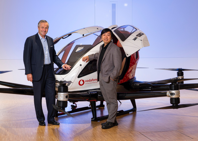 EHang announces partnership with Vodafone on Urban Air Mobility