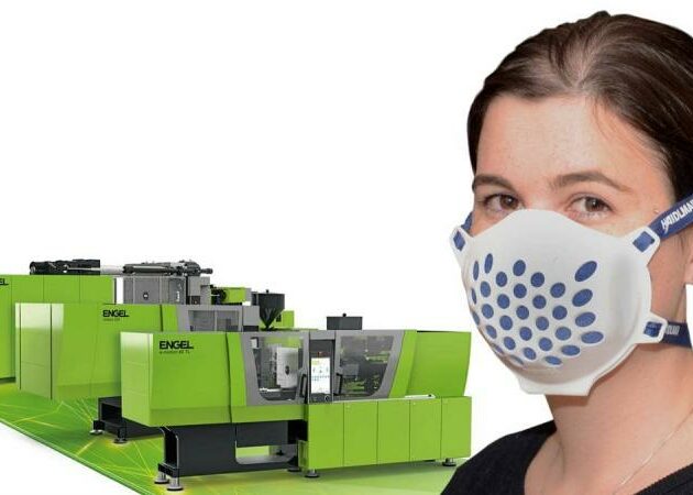 Two-piece reusable masks injection-moulded from TPE