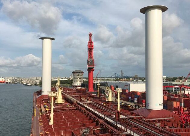 Rotor sails reducing the environmental impact of shipping