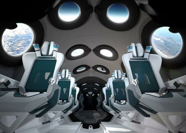 Virgin Galactic reveals SpaceshipTwo cabin interior
