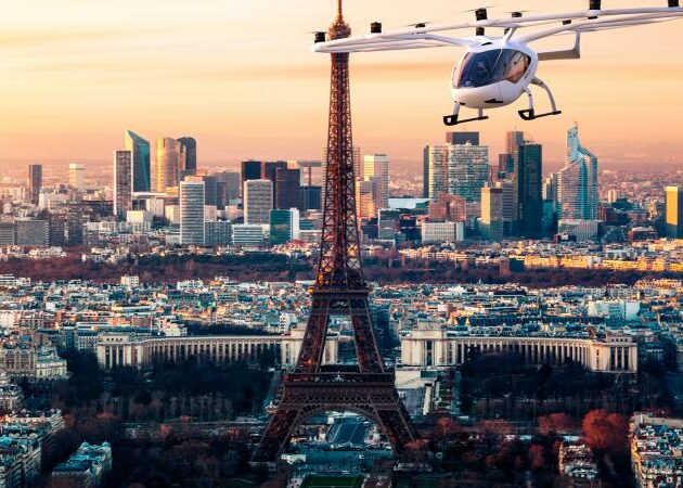 Volocopter to test their full-scale electrical air taxi, the VoloCity, in the Paris Region