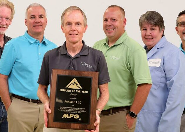 Ashland LLC was honored as MFG’s Supplier of the Year