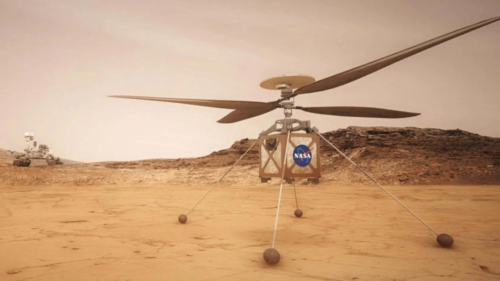 ngenuity Mars Helicopter's Rotor system is made with four specially carbon fiber blades