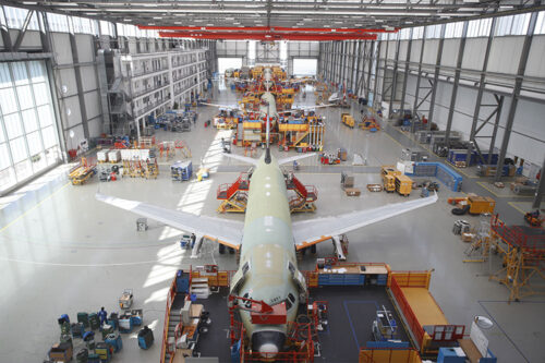 Installation de production de l'Airbus A320_Crédit image Airbus