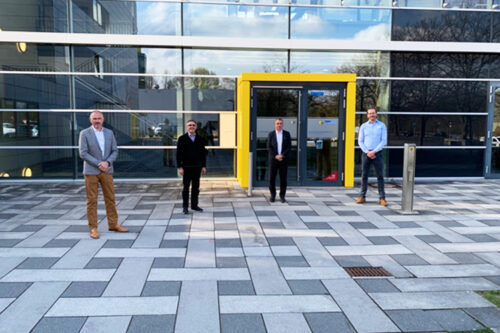 © AMAC, fltr: Markus Beckmann, Prof. Thomas Gries, Dr. Michael Effing, Dr. Christoph Greb