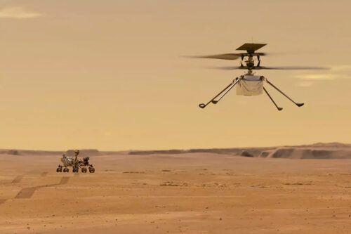 NASA’s Ingenuity Mars helicopter succeeds in historic first flight