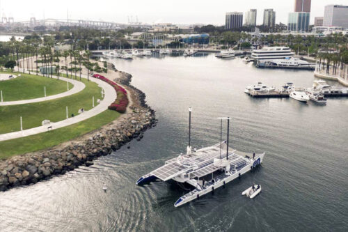 The first American stopover for the Energy Observer