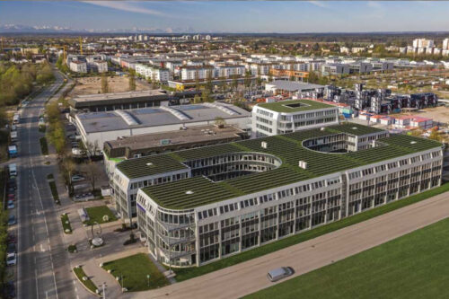 CT Group moves to itsnew Munichheadquarters inthe Hatrium office complex in Unterhaching (Photo: Schwaiger Group)