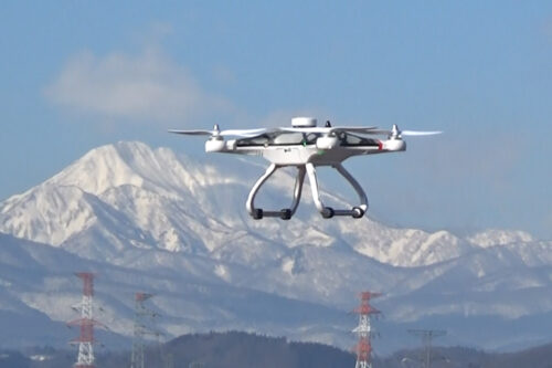 Experimental aircraft during a flight demonstration