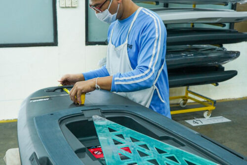 Large-Scale manufacturing platform for Radinn jetboards