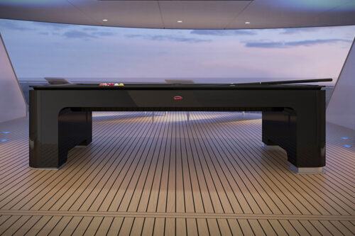 Bugatti reveals carbon fiber pool table