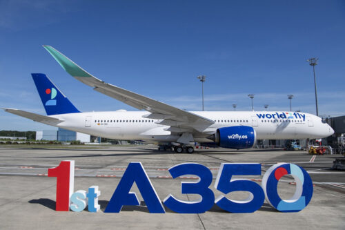 Livraison du premier A350 à la nouvelle compagnie aérienne World2fly