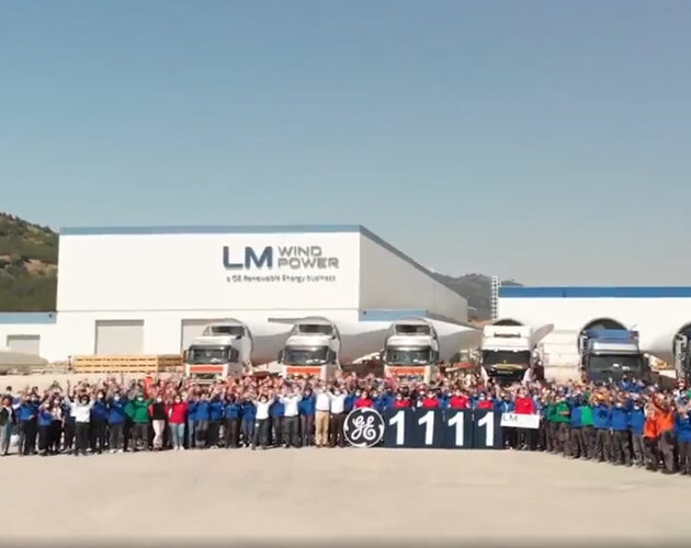 GE Renewable Energy’s Bergama wind turbine blade manufacturing site produces 1111th blade