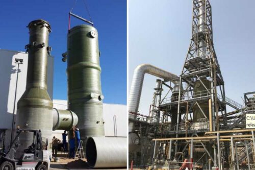 Atlac resins resist corrosion at Saudi petrochemical plant