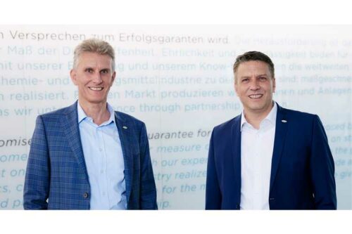 Ulrich Bartel, newly appointed President of Coperion, and Markus Parzer, President of Coperion’s Polymer Division.