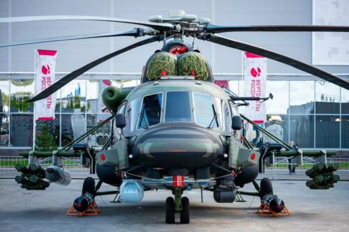 New Mi-171SH Storm arrived at the "Army-2021" under its own power from Ulan-Ude