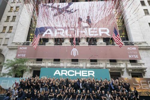Archer rings opening bell to celebrate the closing of its business combination and listing on the NYSE