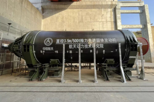 China's largest solid-fuel engine for rocket passes first tests