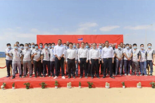 Jushi Egypt laid the foundation for its 120,000-ton glass fiber kiln drawing production line