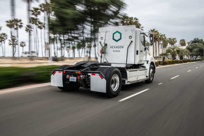 Hexagon Purus receives order from North American customer for a hydrogen fuel-cell Class-8 drayage truck