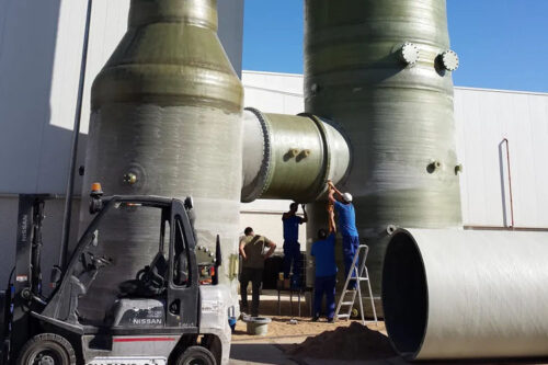 Atlac resins resist corrosion at Saudi petrochemical plant