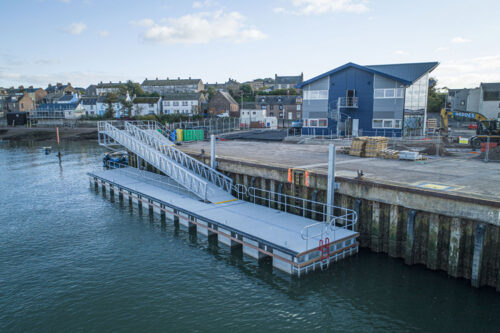 Inland and Coastal Marina Systems installs CTV pontoon for Scotland’s largest windfarm