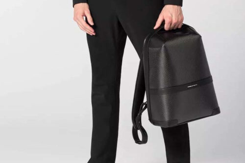 The new Porsche design carbon backpack is available