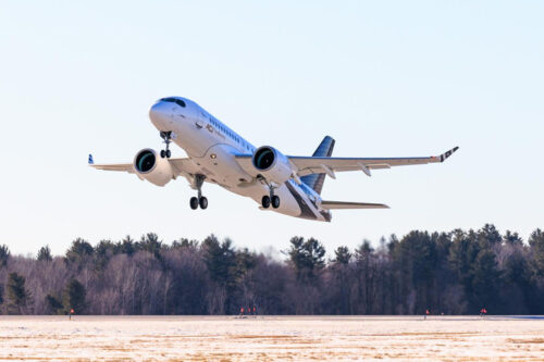 Newly launched ACJ TwoTwenty completes first flight