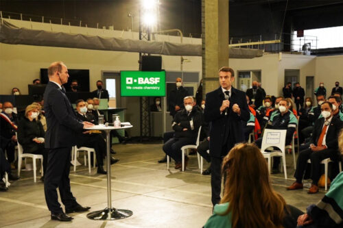 This investment was announced by BASF’s CEO Dr. Martin Brudermüller during a visit by French President Emmanuel Macron to Chalampé site.