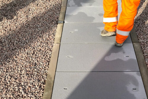 Solid pultruded Dura Slab lids for vehicular loadings.