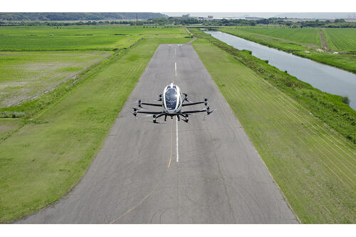 EHang 216 AAV conducted trial flights in Japan