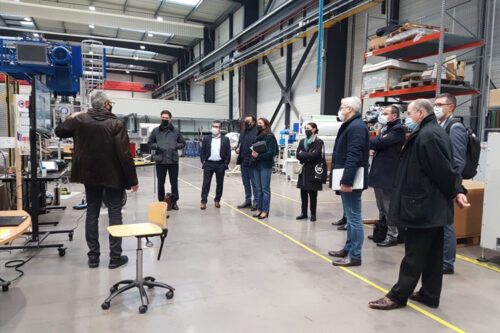 Des élus régionaux en visite sur les Technocampus Composites et Océan