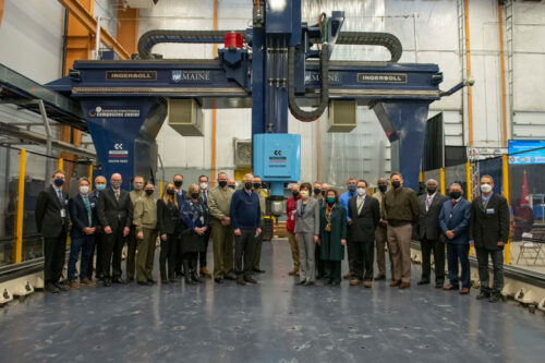 UMaine Advanced Structures and Composites Center produces world’s largest 3D-printed logistics vessel for U.S. Department of Defense