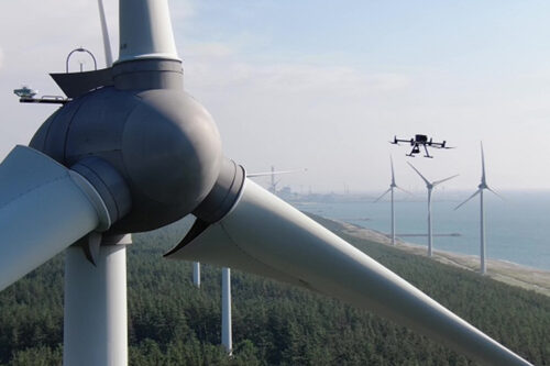 Hitachi to combine AI and drones to offer advanced maintenance service for wind power facilities