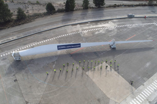 ZEBRA project achieves key milestone with production of the first prototype of its recyclable wind turbine blade
