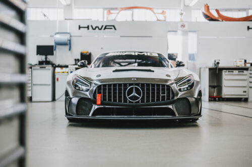 Mercedes-AMG GT4 race cars now equipped with high-performance natural fibre composite bumpers