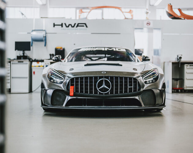 Mercedes-AMG GT4 race cars now equipped with high-performance natural fibre composite bumpers