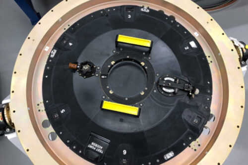 Hatch cover for the Orion spacecraft by Lockheed Martin printed in Antero840CN03. (Photo: Business Wire)