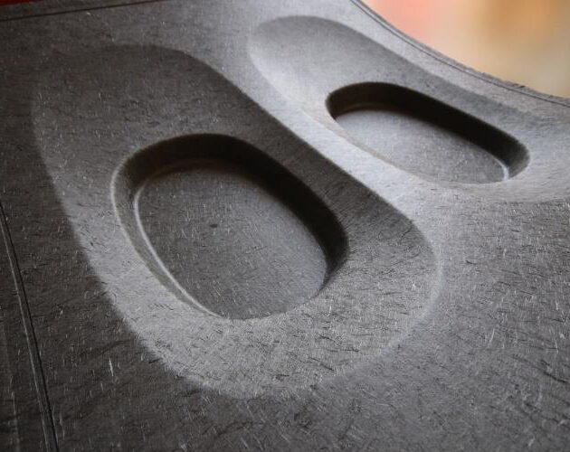 Cannon Ergos collaborates with Boeing to mould thermoplastic composite aircraft sidewall panels using recycled carbon fibre