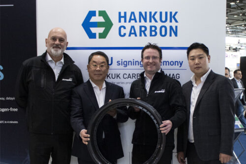 Hankuk Carbon join strategic partnership with Dymag to mass manufacture state-of-the-art carbon composite wheels for the automotive industry