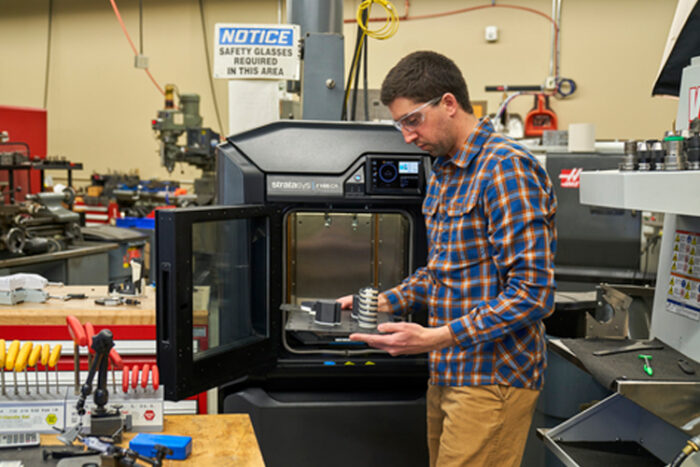 New Stratasys composite-ready 3D printers are designed for manufacturers to supplement traditional fabrication technologies with high-strength composite 3D printing. (Photo: Business Wire)