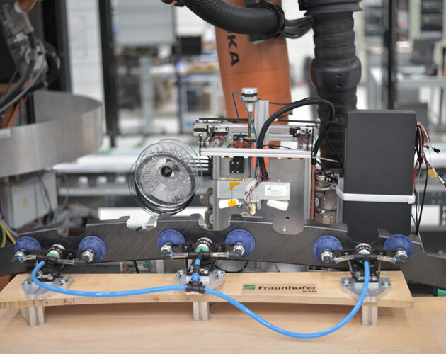 3D printing for automated pre-assembly of thermoplastic CFRP integral frames