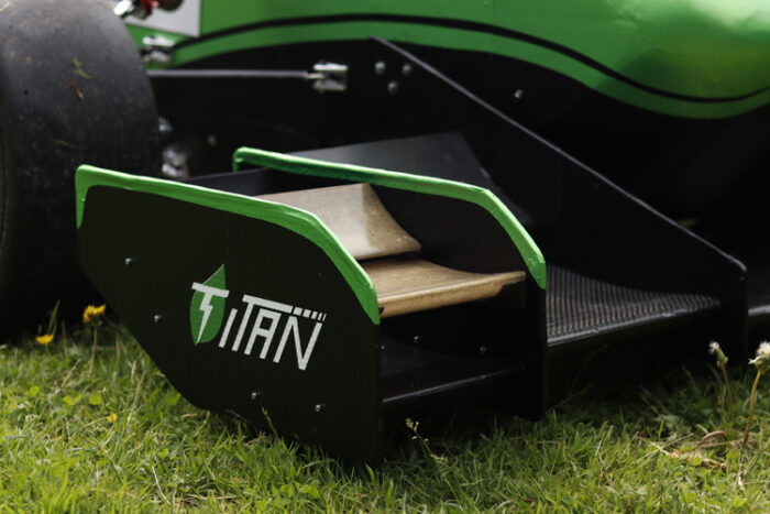 Titan race car features rPET honeycomb in front wing to withstand forces 1000 times its own weight