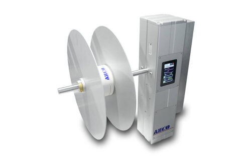 Azco Corp. presents servo-controlled unwind and rewind with digital operator control panel