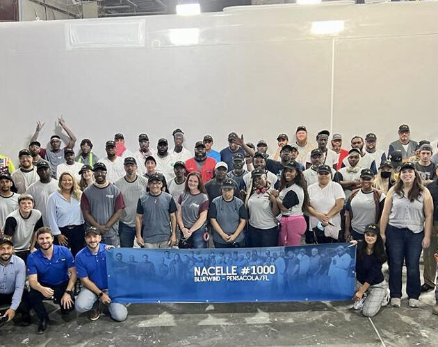 BlueWind celebrates the manufacturing of the thousandth nacelle