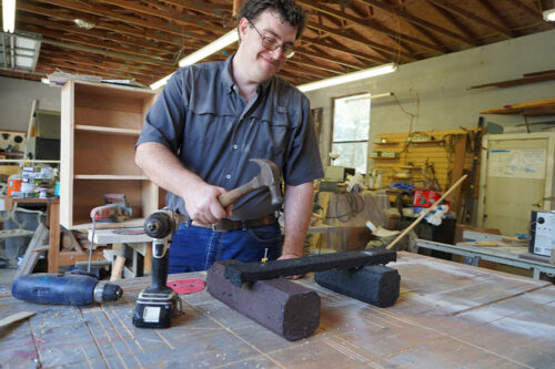 USF student invents lumber alternative using recycled plastic