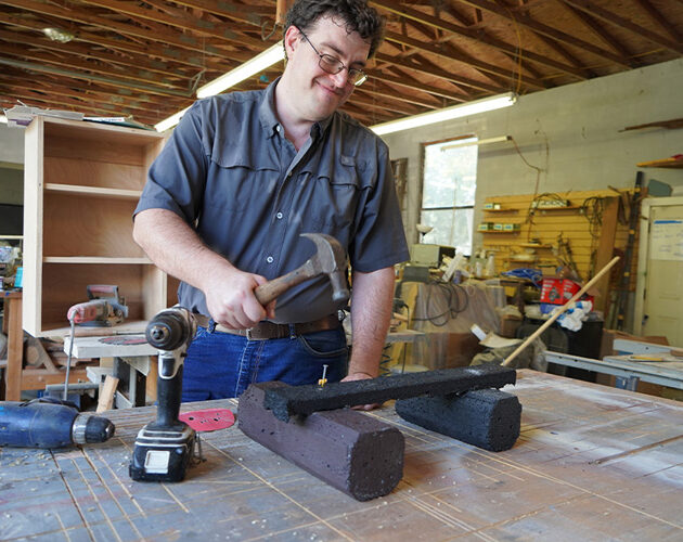USF student invents lumber alternative using recycled plastic