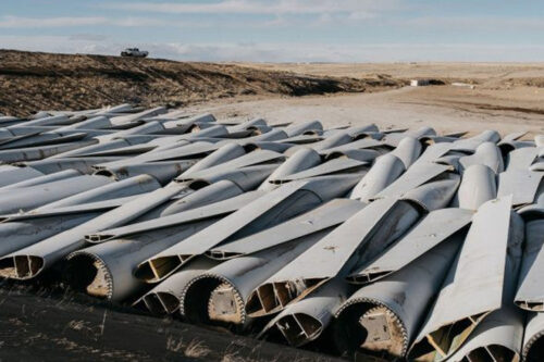 Wind blades at the end of their useful life are mainly landfilled or burned.